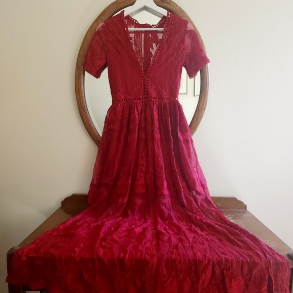 No brand Dresses & Skirts - Boho Cottagecore Lacey Crotchet Dress